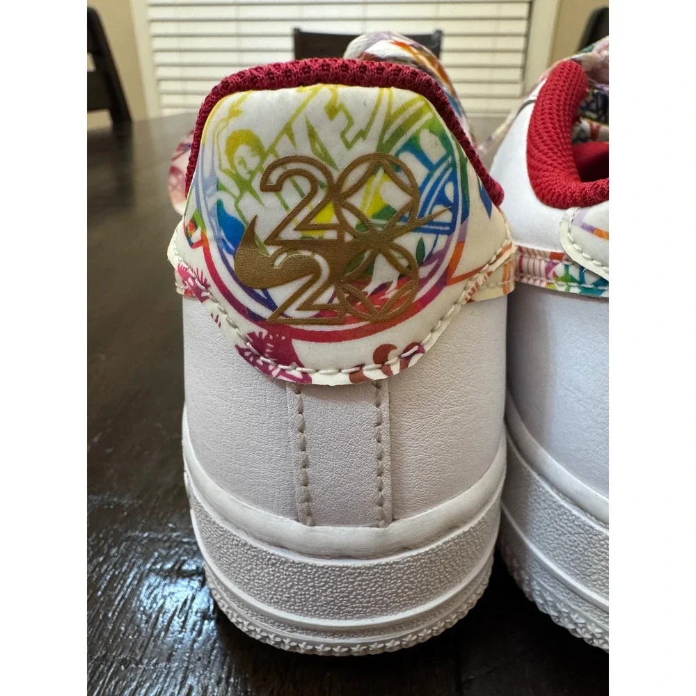Nike Air Force 1 Chinese New Year 2020 GS White Multicolor Shoes 3.5Y Boys